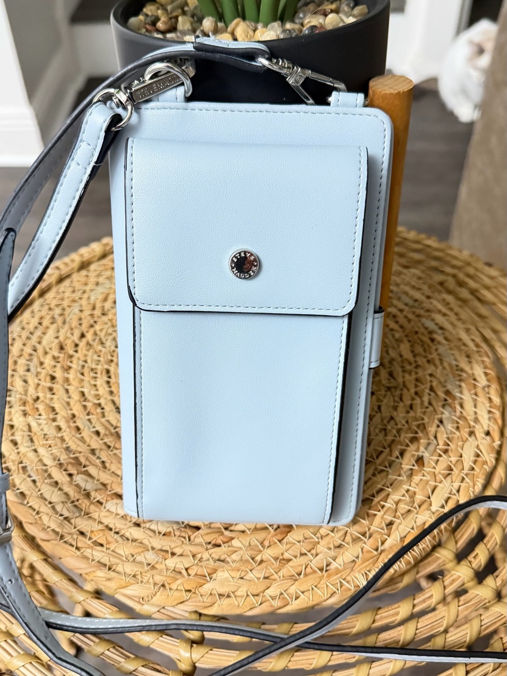 Steve Madden Light Blue Crossbody Phone Bag
